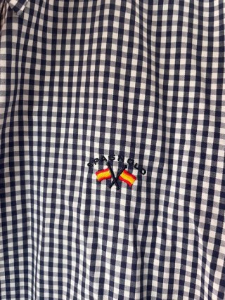Spagnolo camisa a cuadros negro talla S #C002
