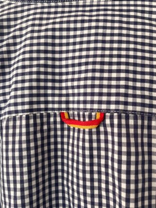 Spagnolo camisa a cuadros negro talla S #C002