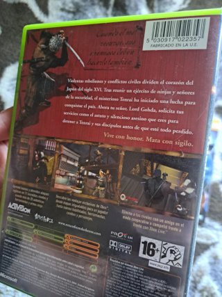 Tenchu Regreso Tinieblas PAL España Xbox