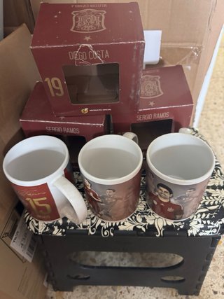 Lote 3 tazas Selección Española