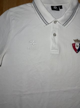 Polo Hummel CA Osasuna blanco oficial talla M
