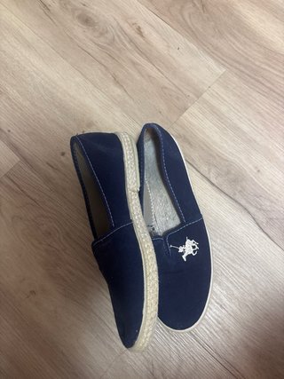Alpargatas Hombre Azul con Logo Jinete