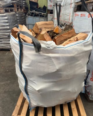 Saco de leña para chimenea