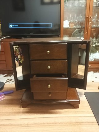 Joyero Organizador Madera Estilo Armario Vintage