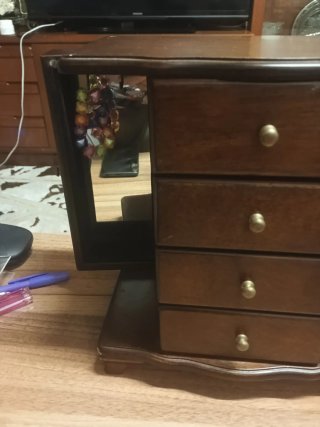 Joyero Organizador Madera Estilo Armario Vintage
