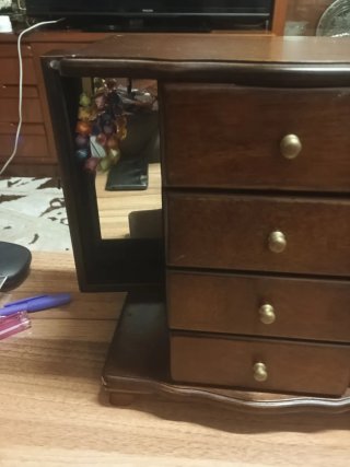 Joyero Organizador Madera Estilo Armario Vintage