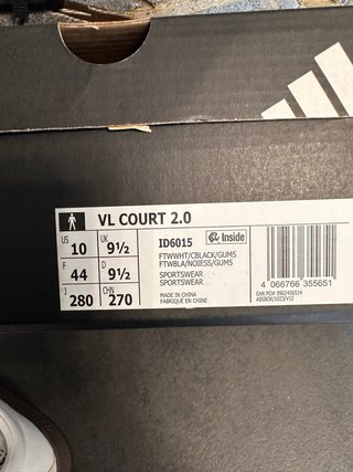 Adidas VL Court 2.0 Scarpe Uomo Beige/Bianco