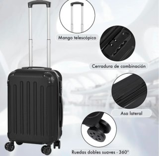 PACK 4 Maletas de cabina  Negras