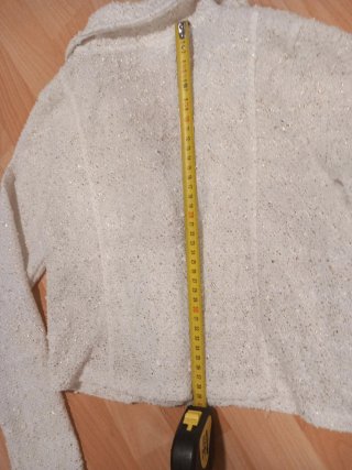 Chaqueta corta fuera de blanco  Y   brillante  Tal
