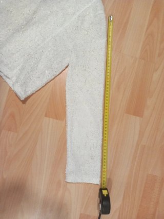 Chaqueta corta fuera de blanco  Y   brillante  Tal