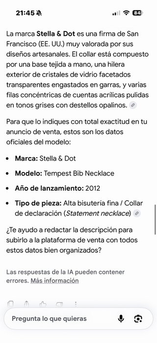 Collar Stella & Dot Dorado y Gris joya