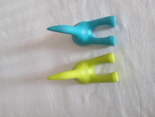 2 Ganchos Percha Ikea Plástico Azul Verde