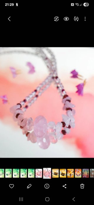 Collar hecho a mano  Gemas y piedras naturales Cri