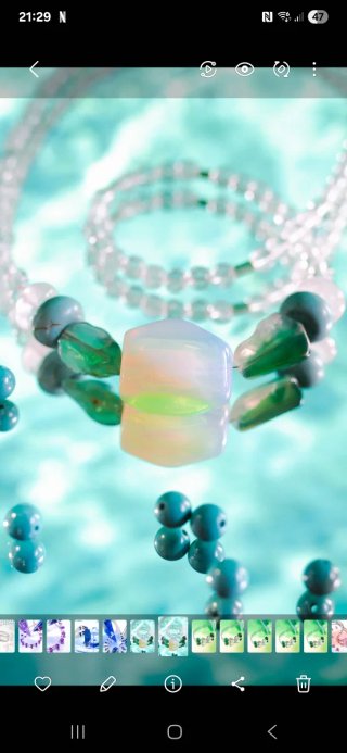 Collar hecho a mano  Gemas y piedras naturales Cri