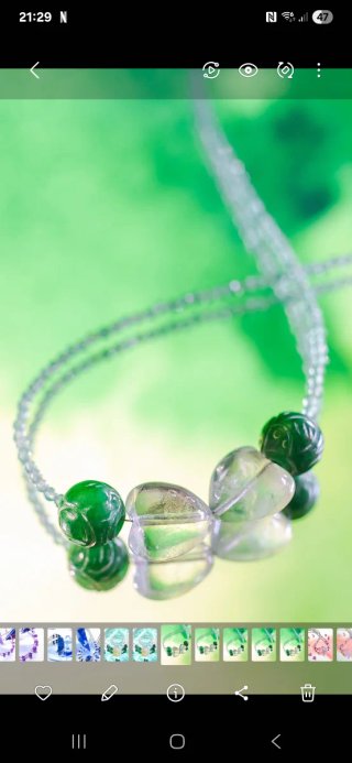 Collar hecho a mano  Gemas y piedras naturales Cri