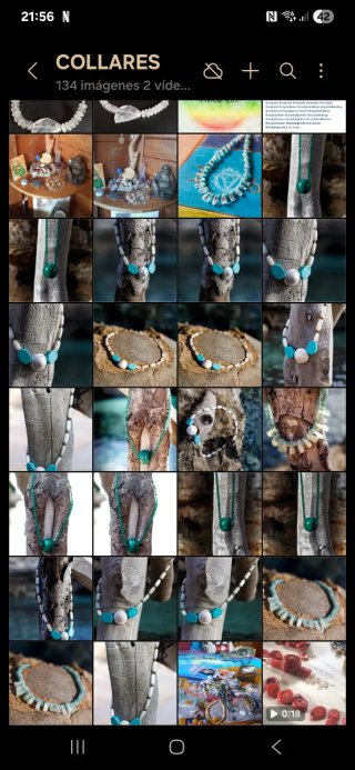 Collar hecho a mano  Gemas y piedras naturales Cri