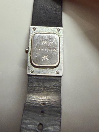 Reloj V&L Mujer Negro y Plateado