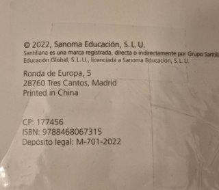 Matematicas I santillana 1°BTO