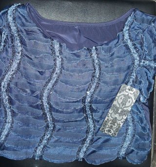 Vestido elegante azul marino Talla S