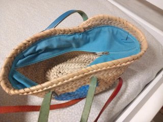 2 Bolsos Mimbre Infantiles Corazón y Estrella.