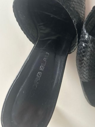 Sandalias Gorg Blau Tacón Negro