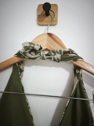 Bañador estampado floral verde