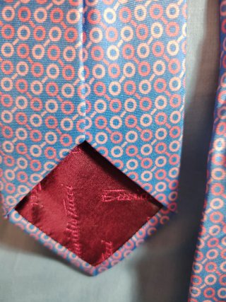 Corbata Emidio Tucci Azul y Rosa