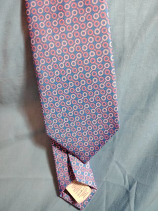 Corbata Emidio Tucci Azul y Rosa