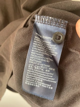 Tommy Hilfiger polo camiseta negro talla L #C006