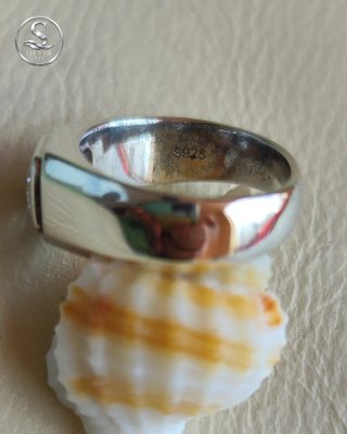 Anillo Plata 925 con Circonita Talla Esmeralda