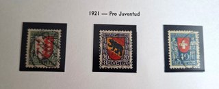 Sellos Suiza usados año 1921 Yvert 185-87