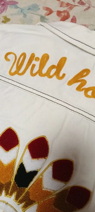 Cazadora vaquera blanca Mango
