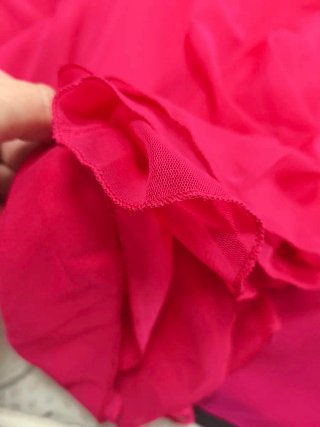 Vestido fiesta fucsia y plateado Vertice Gala T.50