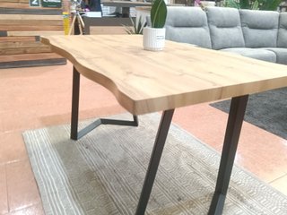 Mesa Rústica Madera y Metal
