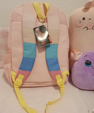 Mochila Escolar Garfield Rosa