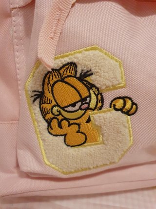Mochila Escolar Garfield Rosa