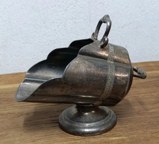 ANTIGUO AZUCARERO INGLÉS ART DECÓ, BAÑO DE PLATA