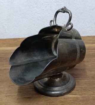 ANTIGUO AZUCARERO INGLÉS ART DECÓ, BAÑO DE PLATA