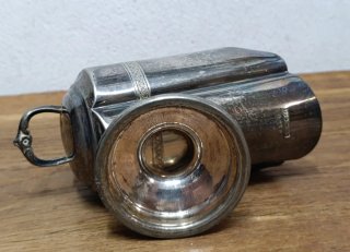 ANTIGUO AZUCARERO INGLÉS ART DECÓ, BAÑO DE PLATA