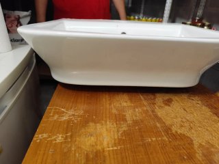 Lavabo de baño porcelana blanco nuevo
