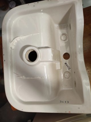 Lavabo de baño porcelana blanco nuevo