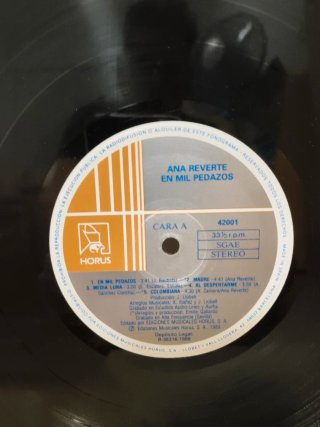 Vinilo Ana Reverte - En mil pedazos