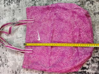 Bolsa Tote Nike Rosa con Estampado Blanco