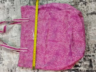 Bolsa Tote Nike Rosa con Estampado Blanco