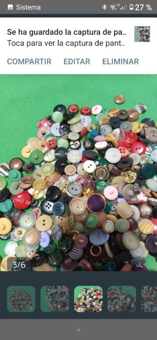 Lote de botones vintage variados