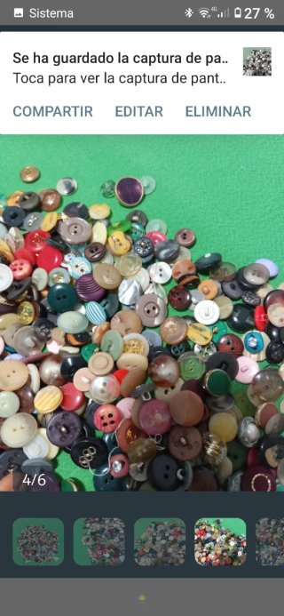 Lote de botones vintage variados