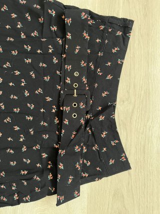 Falda larga estampada floral