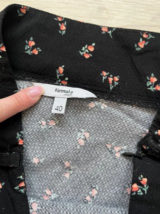 Falda larga estampada floral