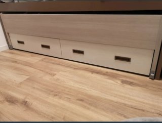 Cama nido infantil con cajones, incluido colchones