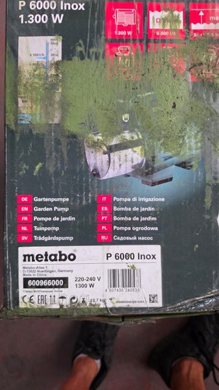 Bomba de agua Metabo